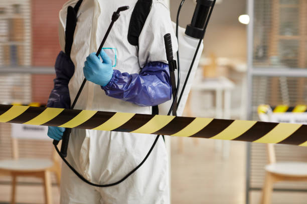Professional Biohazard Cleanup technician working in Girard, IL